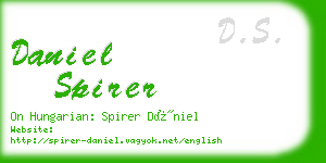 daniel spirer business card